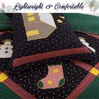 Cozy Line Christmas Night Patchwork Quilt Bedding Set