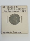 Coin Portuguese St thomas Prince Island 1929 10 Centavos xf km2