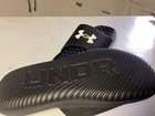 Under Armour Slides Mens Locker  Sandals Flip Flops Black Size 8 Unisex