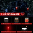 For Jeep Wrangler Tj Cj Led Tail Lights Brake Reverse License Plate Light 83-led