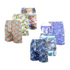 Men s Quick-dry Swim Shorts With Cargo Pockets  3-pack 