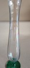 Iridescent Art Glass Footed Bud Vase 10    Hourglass