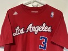 Chris Paul  3 Los Angeles Clippers Nba Adidas Red Jersey T-shirt Men   s L