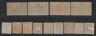 Turkey 1865-1916 Postage Dues Scott  j6-j10  J11-j14 Hinged Or No Gum