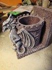 Mygift Dragon Guard Castle Decorative Resin Bookends pencil Holders