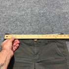 American Eagle Midi Womens Shorts Size 6 Green Denim Stretch Casual Low Rise