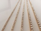 2 Metre Ss18 Gold Base Best Quality Rhinestone Chain Crystal For Art   Crafts