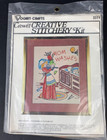 Creative Crewel Stitchery Mom Washes  2511  Pop Dries  2510 Embroidery Kits