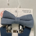 Wonder Nation Boys Stretch Suspenders And Bow Tie Set  2-piece