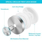 Fliverly 2pcs Suction Cup Hooks For Shower inside Pro-sliver 