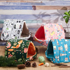 4 Pcs Guinea Pig Hideout  Guinea Pig Bed Tunnel  Rabbit Washable Small House Cag
