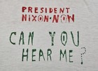 Vintage 1960s Nixon Now Political Campaign T-shirt Homemade Towncraft 40 Plus