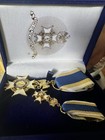 Vintage Sons Of The American Revolution Medal Ribbon With Box