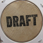 Vintage Half Time Newark  Ny Wooden Nickel -  1 Token New York
