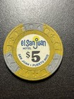  5 El San Juan Puerto Rico Casino Chip Esj-5h