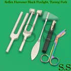 Set 5 - Reflex Hammer Green Penlight  Tuning Fork C128  C512   Rainbow Scissor
