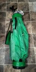 Vtg Spalding Pro Elite Iron Set  Stiff Flex13 Iron Golf 3 Wood Vtg Vagabond  Bag