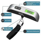 Portable Travel 110lb   50kg Lcd Digital Hanging Luggage Scale Electronic Weight