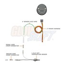 Glowshift Water Coolant Temp Gauge Kit W  Sensor Sending Unit  Black 7 Color