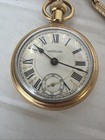 Vintage Westclox The Conductor Railroad Pocket Watch Locomotive Train W  Chain