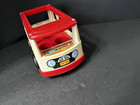 Vintage Fisher Price Little People Mini School Bus 1969 No 141 Red White Toy