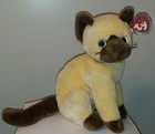 Ty Beanie Buddy Large Plush - Siam The Siamese Cat 10  Mwmts Stuffed Animal Toy
