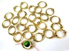 20 Antique Golden Pewter   Alloy Donut Frame Gun Metal Oval Beads 20x15mm 