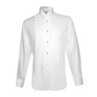 Men s New White Pique Tuxedo Shirt 100  Cotton Bib And Cuffs Tuxedo All Sizes