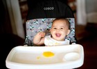 Cosco Simple Fold Full Size High Chair With Adjustable Tray  Free Spirit Purple