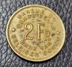 1947 Belgian Congo 2 Francs Coin