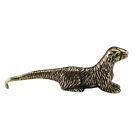 Antique Brass Sea Otter Tabletop Ornament Tea Pet Animal Figurines Desk Decor