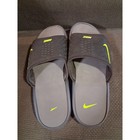 Nike Solarsoft Slide Mens 10 Grey Anthracite Volt Yellow Sandals 343998-031