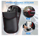 2x Car Key Signal Blocker Faraday Pouch Case Fob Keyless Rfid Blocking Cage Univ