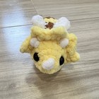 Honey Bee Triceratops Crochet Plushie  Handmade Stuffed Animal  Dinosaur  Spring