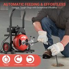 Electric Drain Cleaner Machine 100ft X 1 2 Inch Auto Feed Sewer Snake Auger 450w