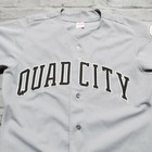 Vintage Rare Quad City River Bandits Baseball Jersey Authentic Game Worn Used