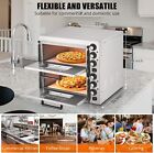 3600w Commercial Countertop Pizza Oven Double Deck Layer For 16  Pizza Indoor