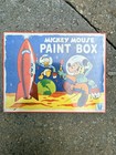 Disney 1952 Spaceship Mickey Mouse Paint Tin Box Litho Donald Duck Space Moon    