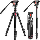 Tripod Camera Tripod  72 Video Tripod With Fluid Head  Aluminum Heavy Duty Tripo