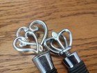 Double Heart And Crown Metal Wine Bottle Stopper Topper Cork