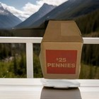  Sealed Fed Bank Box Of Un-searched Pennies    25 Fv