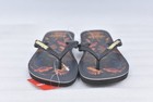 Womens Havaianas Classic Nature Flip-flop Sandals Black Size 7 8  eu 39-40 
