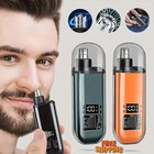 Nose Ear Hair Trimmer For Men - Usb C Rechargeable Portable Fast Charge  Compact