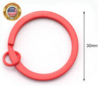 50pcs 30mm Colorful Flat Key Chain Ring Metal Split Keychain For Car Home Keys O
