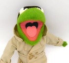 Fisher Price Detective Kermit The Frog Plush  857 1981 14  Muppet Jim Henson