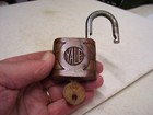 Vintage Yale   Towne Mfg  Co  Brass Padlock - With Key