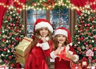 Cylyh 7x5ft Christmas Backdrop - Xmas Window Photography 7x5ft  Red