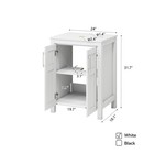 24   Bathroom Vanity White Cabinet Storage Free Standing With Vessel Sink Faucet