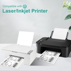 Shipping Labels 8 5x5 5 Half Sheet Self Adhesive 2 Per Sheet For Inkjet   Laser