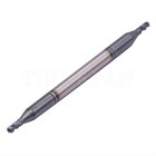 5pcs 1 16  4 Flute Solid Carbide Ball Nose End Mill - Double End - Altin Coated